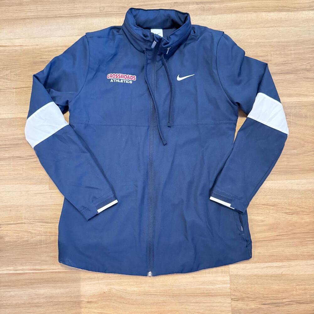 Crossroads Athletics Nike Dri-Fit Jacket – Men’s Size L – Navy / White